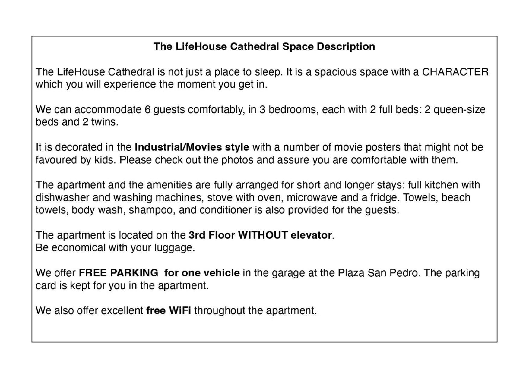 Lifehouse Cathedral * Free Parking* Superiorwifi* Apartman Almería Kültér fotó